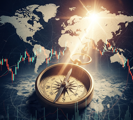 거대한 달러(USD) 기호가 작은 원화(KRW) 기호를 압도하며 그림자를 드리우는 모습